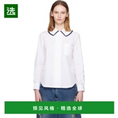 香港直邮comme 女士 des 1h可退 garcons 川久保玲 白色衬衫 NPB0