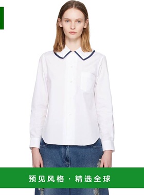 1h可退 香港直邮comme des garcons 川久保玲 女士 白色衬衫 NPB0