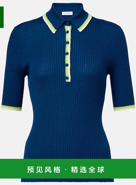 1h可退 香港直邮Gabriela Hearst 女士 Perro 羊绒真丝Polo衫