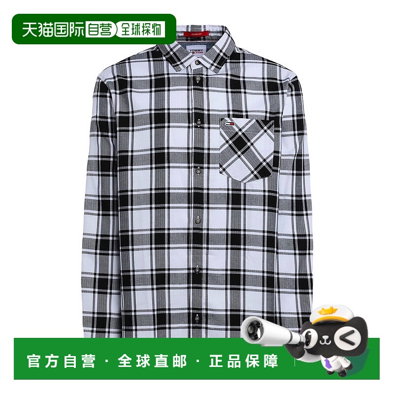 1h可退 香港直邮Tommy Hilfiger 汤米·希尔费格 男士 格纹衬衫
