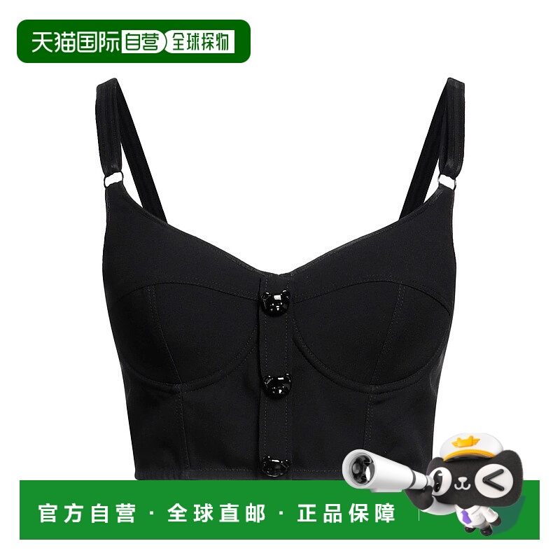 1h可退 香港直邮Moschino 莫斯奇诺 女士 上衣 black黑色 舒适时