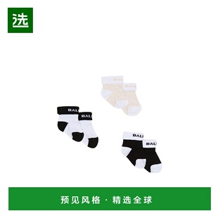 香港直邮Balmain 徽标袜子套装 BXB54AZ0553短袜