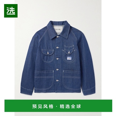 1h可退 香港直邮story mfg 男士 Wonky-Wear Circuit 靛蓝染色有