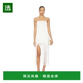 香港直邮Fleur 缎面流苏长款 1h可退 Mal 女士 连衣裙 DR0710