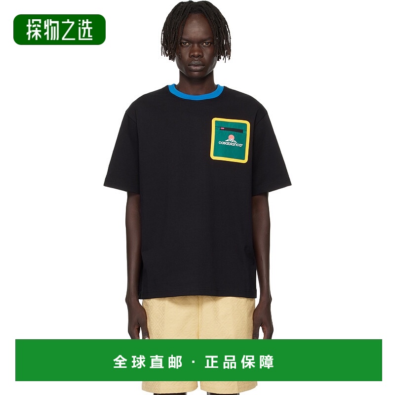 1h可退 香港直邮Casablanca 男士 黑色 Montagne T 恤 MPF25JTS04