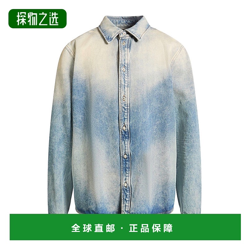 香港直邮AMIRI 男士 牛仔布衬衫 blue蓝色 舒适时尚