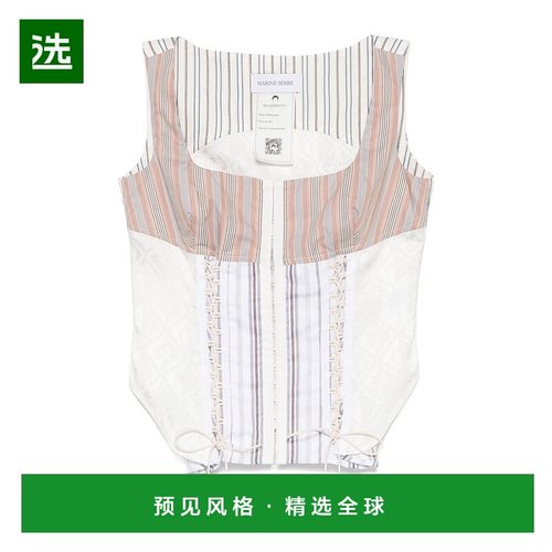 香港直邮Marine Serre 无袖紧身胸衣吊带背心 WTO410A