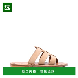 1h可退 香港直邮K.JACQUES 女士 St Tropez 浅褐色凉鞋 EJ309604D