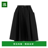 香港直邮PRADA 黑色 SS2026 女士半身裙 21Y023SOOO1WQ8F0002