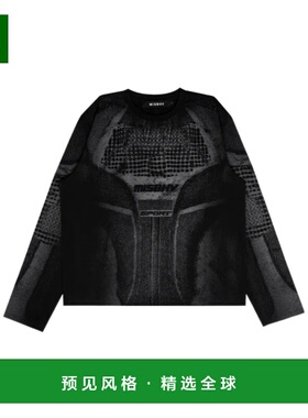 香港直邮MISBHV 男士外套 250M156 SS2025 黑色 圆领徽标T恤