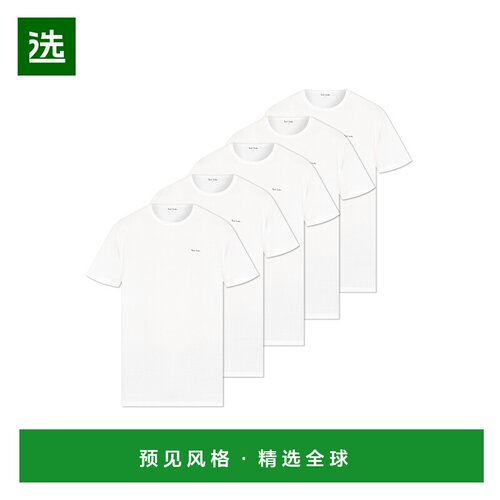 香港直邮PAUL SMITH 男士T恤 M1A389M5PK01 CO 白色 Pack of five