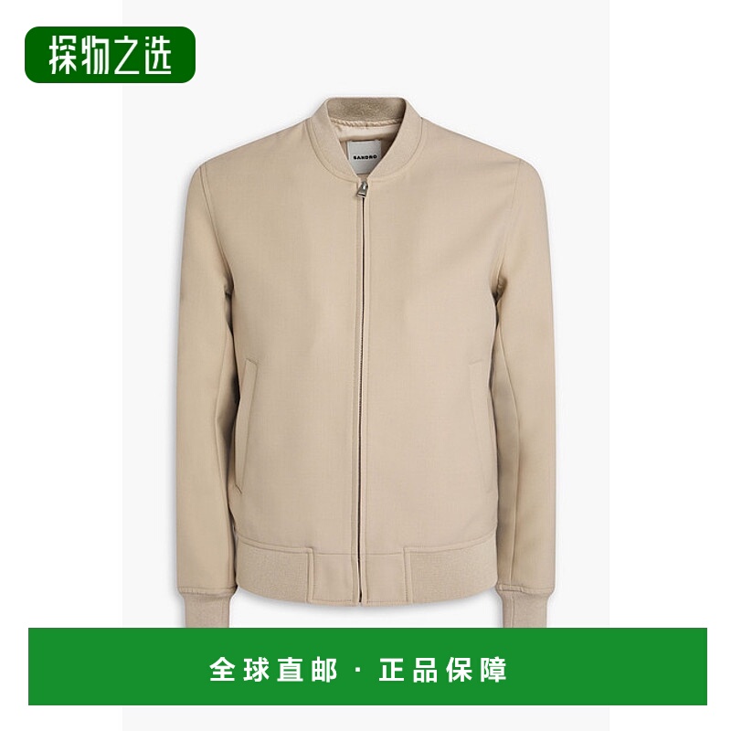香港直邮Sandro 男士 斜纹布短夹克 SHPBL00988FICELLE