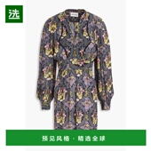 美国直邮 ANTIK BATIK 1h可退 Eros 花卉印花绉纱迷你连衣裙