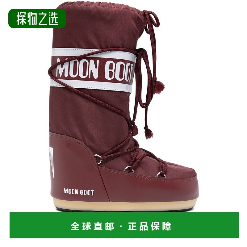 香港直邮moon boot 月亮靴 女士 Moon 酒红靴子 1400440DD013