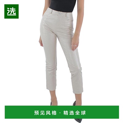 1h可退 【美国直邮】Le Lis|女款人造皮革闪光直筒裤时尚休闲 柔