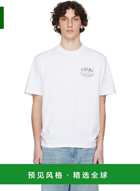 1h可退 香港直邮AMIRI 男士 白色 Arts District T 恤 AMJYTE1071