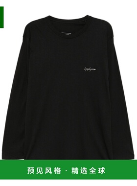 1h可退 香港直邮Y-3 男士T恤 KA9656 AW2025 黑色 长袖圆领T恤