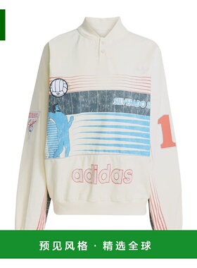 香港直邮ADIDAS ORIGINALS 女士卫衣 JW0148 AW2025 白色 长袖纽