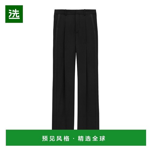 香港直邮Saint Laurent 腰带环休闲裤 821988Y512W羊毛