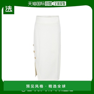 香港直邮Balmain BV7A70Z0081 开衩半身裙