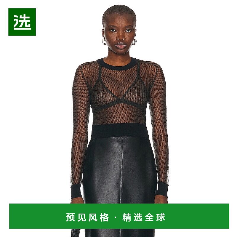 香港直邮AlaÏa 女士 透视套头毛衣 AA9S02485M849打底