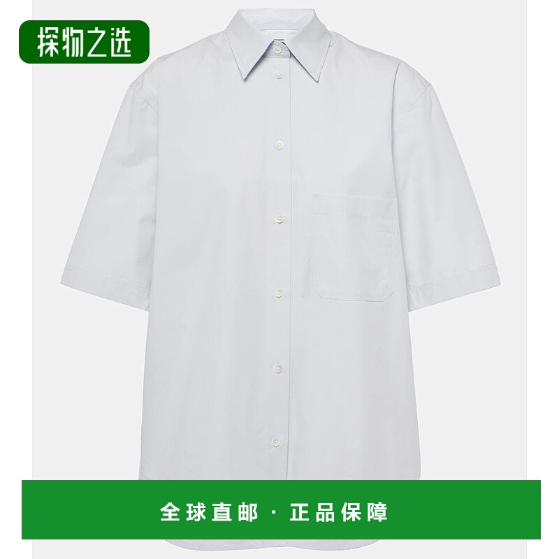 香港直邮TOTÊME 女士 棉府绸衬衫 blue蓝色 舒适时尚