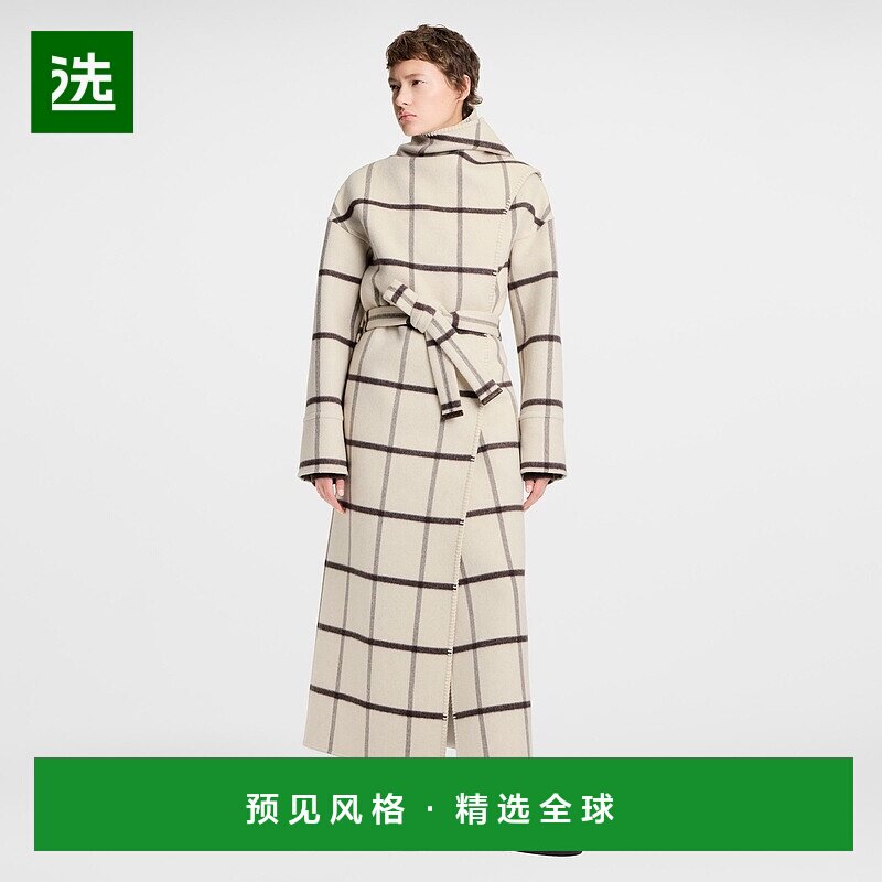 1h可退 欧洲直邮LV路易威登 Cosy女士米色羊毛老花图案穆勒鞋