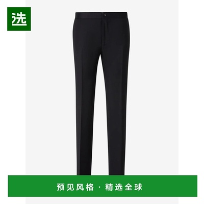香港直邮Canali 男士休闲裤 0000039SMOKING10NEGRO AW2024