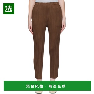 1h可退 香港直邮Pleats Please Issey Miyake 女士 棕色 New Colo