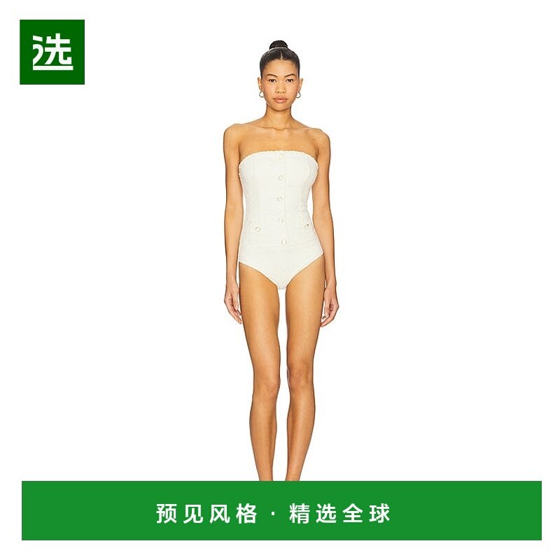 1h可退 香港直邮Simkhai 女士 Natalie 抹胸连身泳衣 3259071SW