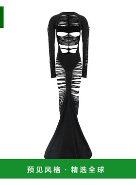 香港直邮Rick Owens 长袖连衣裙 RO01E7614KGRIDM长裙