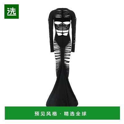 香港直邮Rick Owens 长袖连衣裙 RO01E7614KGRIDM长裙