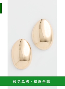 1h可退 香港直邮Annika Inez 女士 Spoon 耳环 metal金属色 舒适