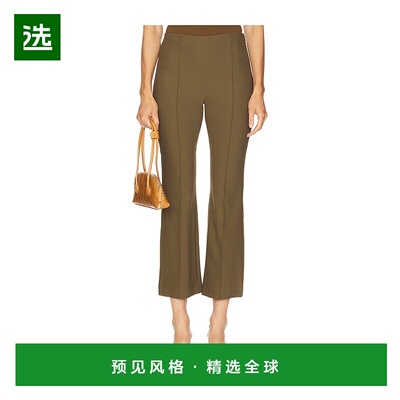 1h可退 香港直邮VINCE 女士 褶纹短款喇叭型裤子 V073222395