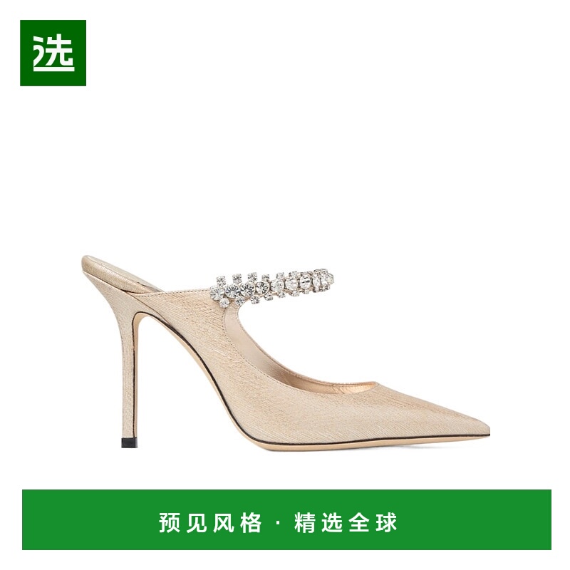 香港直邮Jimmy Choo 尖头穆勒鞋高跟女鞋 BING100HRKOO1377单鞋