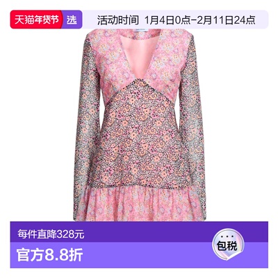 1h可退 香港直邮Chiara Ferragni 嘉拉·法拉格尼 女士 短款连衣