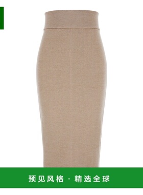 香港直邮Jacquemus 女士 Desgin 浅褐色铅笔羊毛半身裙 SKW00633A