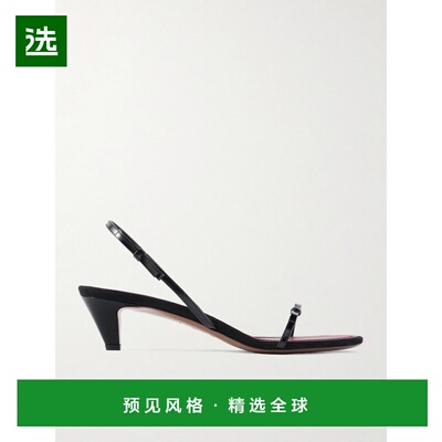 1h可退 香港直邮NEOUS 女士 Diwo 蝴蝶结饰漆皮露跟凉鞋 00466AS0