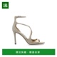 方头高跟凉鞋 香港直邮Jimmy Choo AZIA95HRKSOFTGOLD