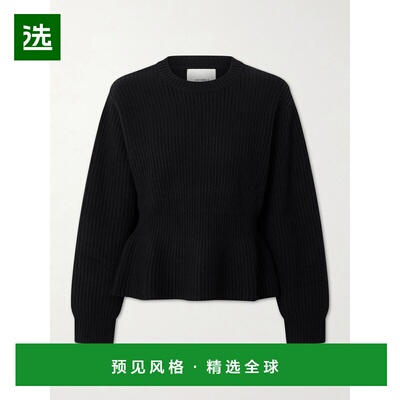1h可退 香港直邮LISA YANG 女士 Mirella 罗纹羊绒收腰毛衣 20260
