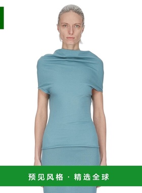 香港直邮RICK OWENS 女士T恤 RP01E7225JA66 SS2025 蓝色 JERSEY