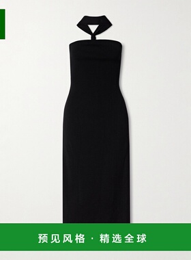 1h可退 香港直邮CULT GAIA 女士 Erika 弹性针织挂脖中长连衣裙 K