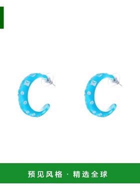 1h可退 香港直邮Crystal Haze 女士 耳环 blue蓝色 舒适时尚