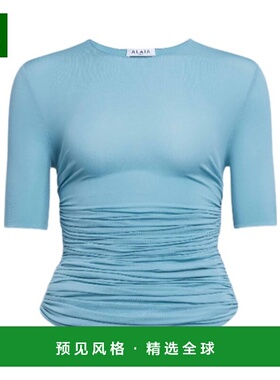 香港直邮Alaia 圆领T恤 AA9H1248J050B短袖针织衫