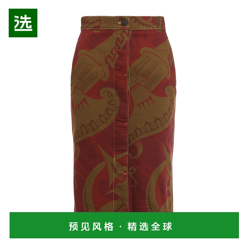 香港直邮Vivienne Westwood 印花中裙 1903001CW00SD