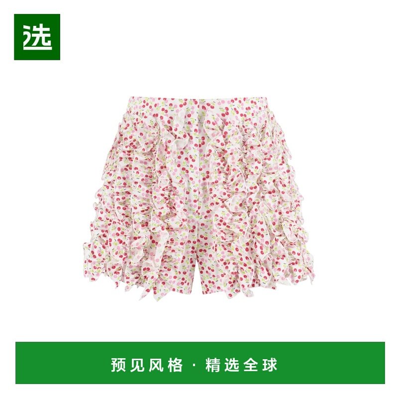 1h可退 香港直邮Msgm 女士 印花棉质短裤 MDB11622735201,女装/女士精品,休闲裤,淘宝优惠券,粉丝福利购,淘宝优惠卷