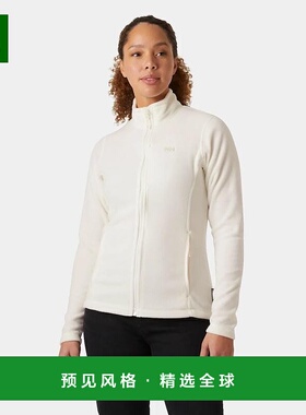 欧洲直邮Helly Hansen 女士白色聚酯Daybreaker抓绒夹克外套