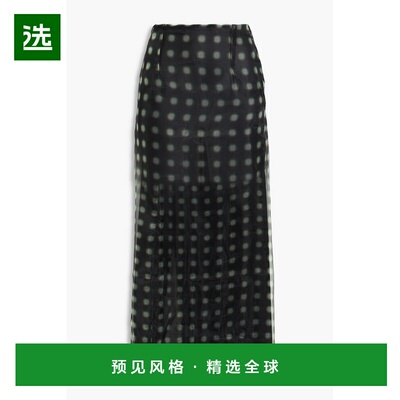 1h可退 香港直邮16arlington 女士 Dia 印花欧根纱中长半身裙 S11