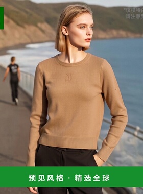 香港直邮Celine 圆领羊绒毛衣 RY02N317V.