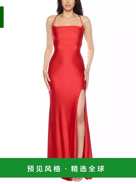 1h可退 【美国直邮】b darlin 女士 连衣裙缎面紧身礼服收腰时尚
